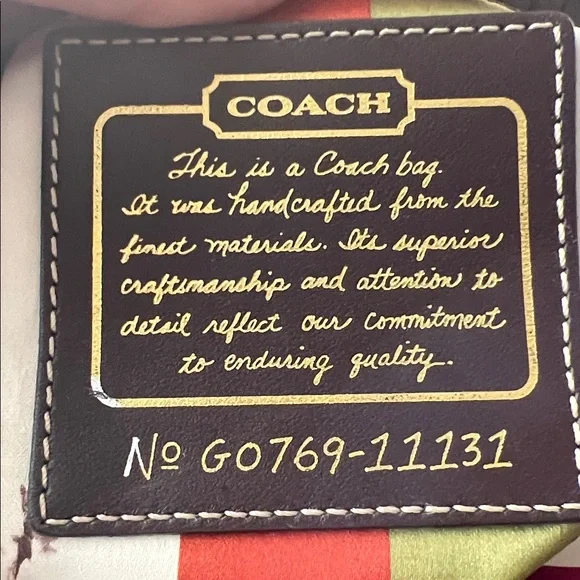 Coach Black Leather Shoulder Tote Bag with Gold Brass Accents - Picture 5 of 13